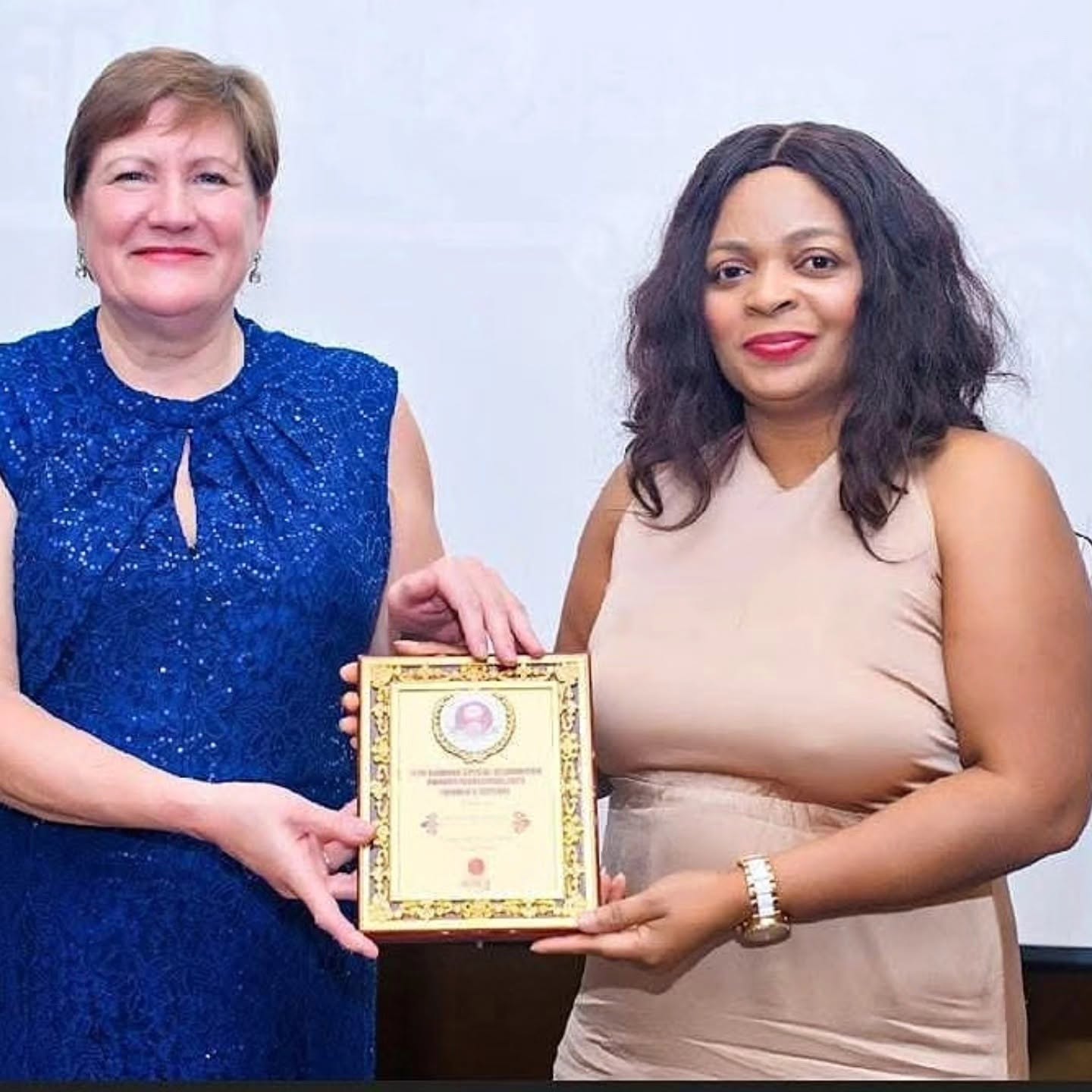 Receiving an award