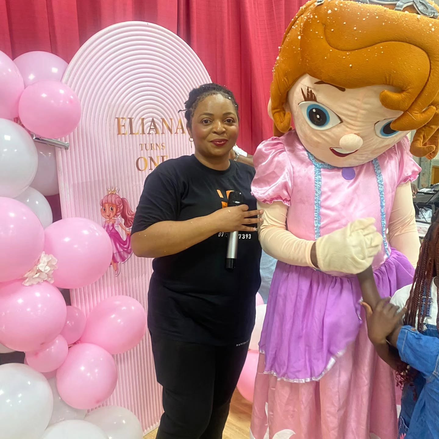 Princess character with host